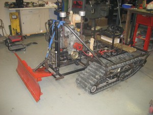 Snow dozer test blade