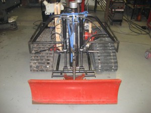 Snow dozer test blade