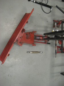 Testing the snow blade