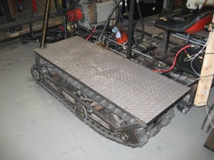 Tread Plate on Miller Snow Dozer