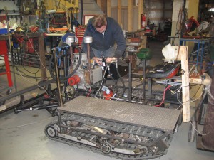 Tread Plate on Miller Snow Dozer