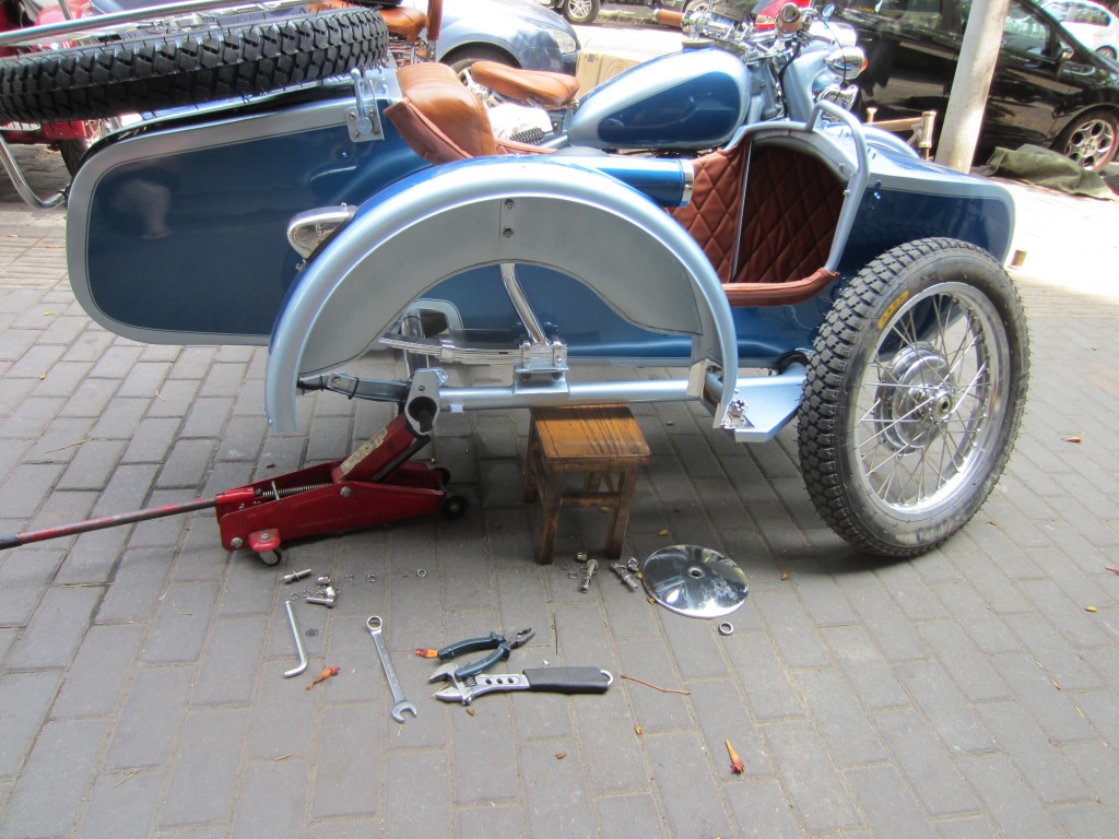 CJ 750 sidecar motorcycle
